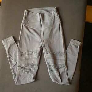 lululemon athletica Gray high waisted mixed mesh Leggings 4 luxstream